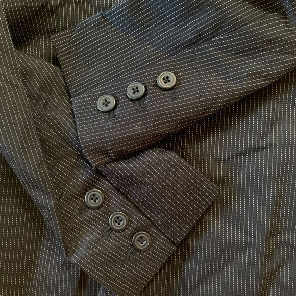 Reitmans Petites Dark Navy Blazer Size 4 - Picture 5 of 9